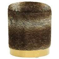 Kulatá stolička s úložným prostorem mix barev plyš, 340295 - Stool