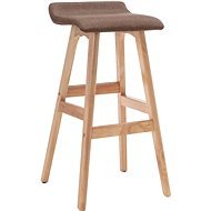 Barová židle taupe textil, 249576 - Barová židle