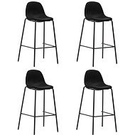 Barové stoličky 4 ks čierne textil, 281536 - Barová stolička