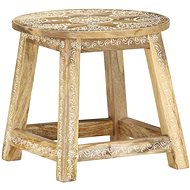 287445 Hand-painted Stool 38x38x35 cm Solid Mango Wood, 287445 - Stool