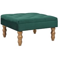 Stolička tmavě zelená 60 x 60 x 36 cm samet, 329927 - Stool