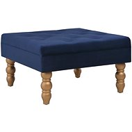 Stolička námořnická modrá 60 x 60 x 36 cm samet, 329928 - Stool