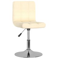Otočná barová židle krémová textil, 334201 - Barová židle
