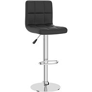 Barová stolička černá umělá kůže, 334220 - Barová židle