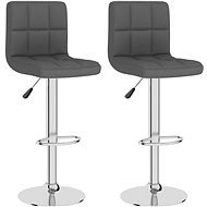 Barové stoličky 2 ks tmavosivé textil, 334240 - Barová stolička