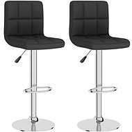 Barové židle 2 ks černé textil, 334245 - Barová židle