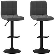 Barové stoličky 2 ks čierne zamat, 334302 - Barová stolička