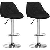 Barové stoličky 2 ks čierne umelá koža, 335180 - Barová stolička