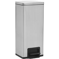 SHUMEE Waste bin with pedal 30 L silver stainless steel - Rubbish Bin