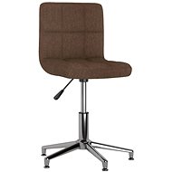 Otočná SHUMEE hnědá textil, 3087627 - Jídelní židle
