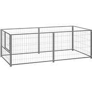 SHUMEE silver 200 × 100 × 70 cm steel, 150793 - Dog Pen