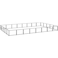 SHUMEE black 40 m2 steel, 3082160 - Dog Pen