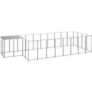 SHUMEE silver 10,89 m2 steel, 3082210 - Dog Pen
