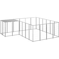 SHUMEE silver 8,47 m2 steel, 3082219 - Dog Pen