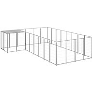 SHUMEE silver 10,89 m2 steel, 3082232 - Dog Pen