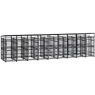 Outdoor SHUMEE with roof steel 16,59 m2, 3097954 - Dog Pen