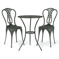 3dílný bistro set litý hliník zelený, 317751 - Zahradní nábytek