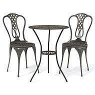 3dílný bistro set litý hliník bronzový, 317753 - Zahradní nábytek
