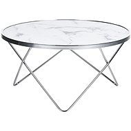 BELIANI mramorový efekt a stříbrná MERIDIAN II - Konferenční stolek