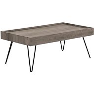 BELIANI 100 × 60 cm šedé dřevo WELTON - Konferenční stolek