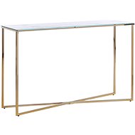 BELIANI s efektem bílého mramoru / zlatá ROYSE - Console Table