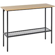 BELIANI světlé dřevo / černá DORENA - Console Table