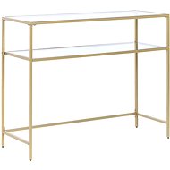 Skleněný BELIANI zlatý ALINE - Console Table