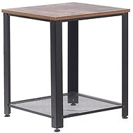 Boční BELIANI z tmavého dřeva s černým ASTON - Side Table