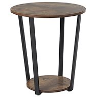 BELIANI tmavé dřevo / černá ORICK - Side Table
