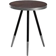 BELIANI tmavěhnědo-stříbrný RAMONA - Side Table