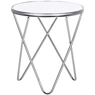 BELIANI na kávu bílá a stříbrná MERIDIAN II - Side Table
