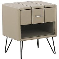 Béžový BELIANI z umělě kůže BETIN - Night Stand
