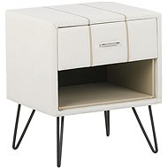 Bíly BELIANI z umělě kůže BETIN - Noční stolek