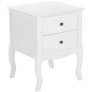 BELIANI se 2 zásuvkami bílý LANE - Night Stand