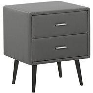 BELIANI šedá Eko kůže ESSONNE - Night Stand