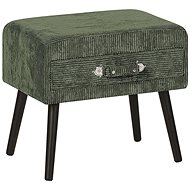 Green corduroy BELIANI EUROSTAR - Night Stand