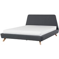 BELIANI postel VIENNE 160 × 200 cm, šedá - Postel