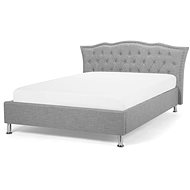 BELIANI postel Chesterfield METZ 140 × 200 cm, šedá - Postel