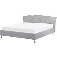 BELIANI postel Chesterfield METZ 160 × 200 cm, šedá - Postel