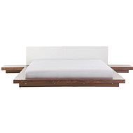 BELIANI japonská postel ZEN 180 × 200 cm, dřevěná, hnědá - Postel