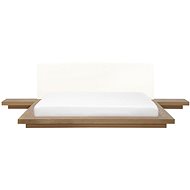 BELIANI japonská postel ZEN 180 × 200 cm, dřevěná, světle hnědá - Postel
