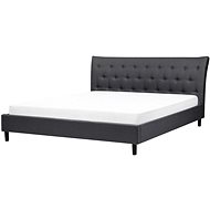 BELIANI postel Chesterfield SAVERNE 180 × 200 cm, tmavě šedá - Postel