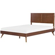 BELIANI postel ISTRES 180 × 200 cm, dřevěná, tmavě hnědá - Postel