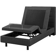 BELIANI elektricky polohovací postel DUKE 90 × 200 cm, šedá - Postel