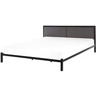 BELIANI postel s čelní deskou a rámem CLAMART 180 × 200 cm, kov, černá - Postel