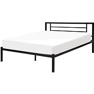 BELIANI postel s rámem CUSSET 160 × 200 cm, kovová, černá - Postel
