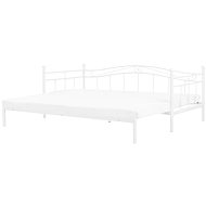 BELIANI postel TULLE 90 × 200 cm, kovová, bílá - Postel