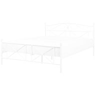 BELIANI postel RODEZ 160 × 200 cm, kov, bílá - Postel