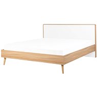 BELIANI postel SERRIS 160 × 200 cm, dřevěná, světle hnědá - Postel