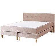BELIANI postel MARQUISE 160 × 200 cm, béžová - Postel